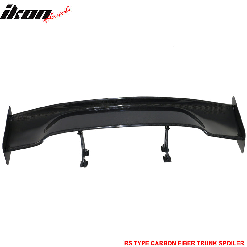Universal 57 Inch JDM GT RS Type 3D Trunk Spoiler Wing - Carbon Fiber CF