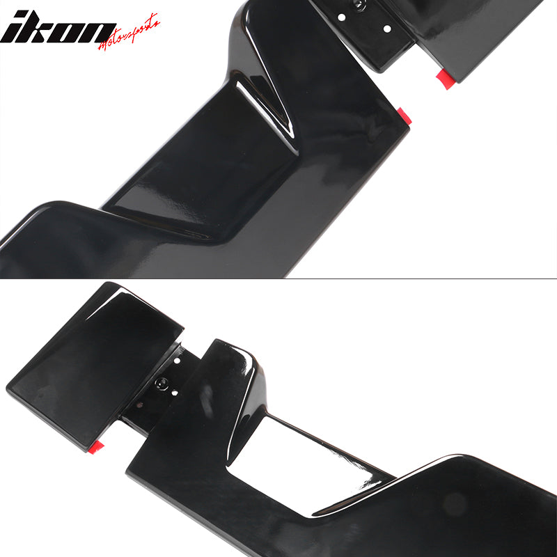 IKON MOTORSPORTS, Rear Roof Spoiler Compatible With 2013-2018 Ram 1500 All Cab & Bed Size IKON Style ABS Roof Spoiler Wing