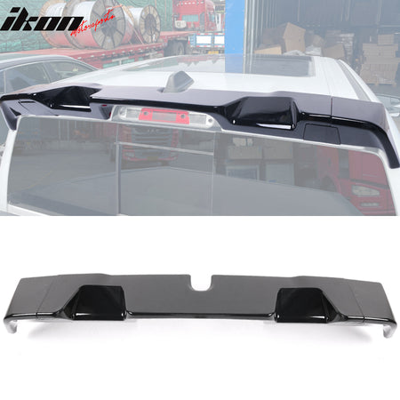 IKON MOTORSPORTS, Rear Roof Spoiler Compatible with 2019-2023 Ram 1500 All Cab & Bed Size IKON Style ABS Top Roof Spoiler Wing