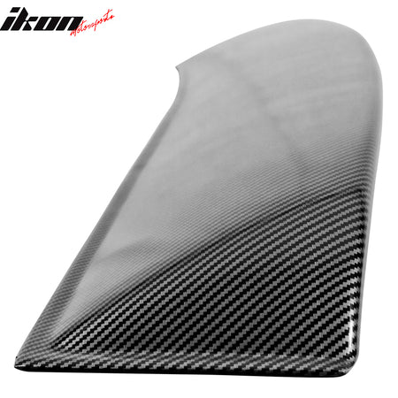 IKON MOTORSPORTS, Roof Spoiler Compatible With 2005-2014 Ford Mustang Coupe, PP Polypropylene Rear Window Visor Roof Lip Spoiler Wing