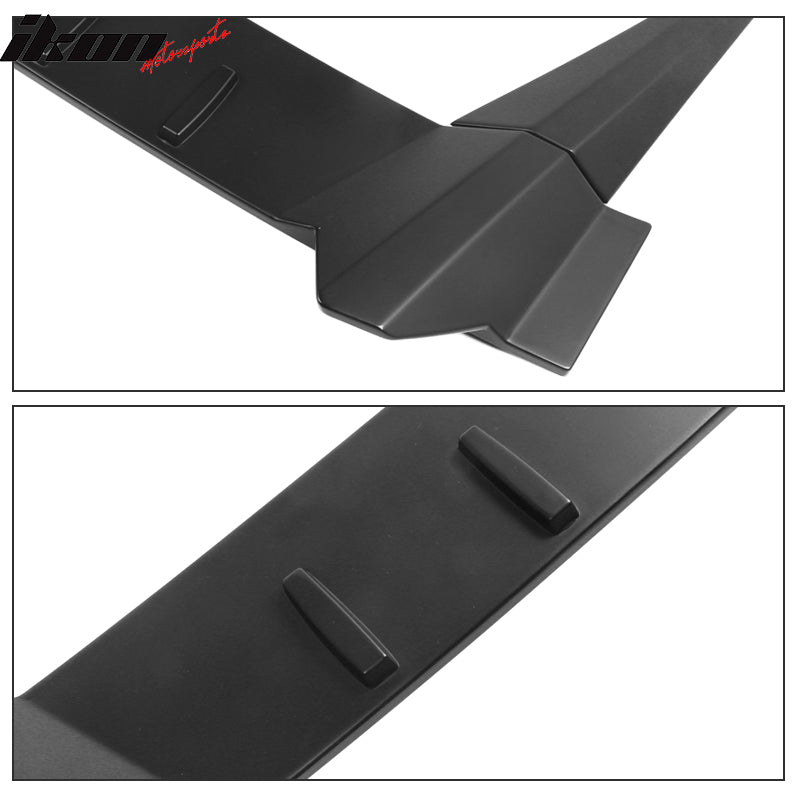 IKON MOTORSPORTS, Roof Spoiler Compatible With 2022 Honda Civic 11th Gen 4-Door Sedan, Type R ABS Plastic Rear Window Visor Spoiler Wing