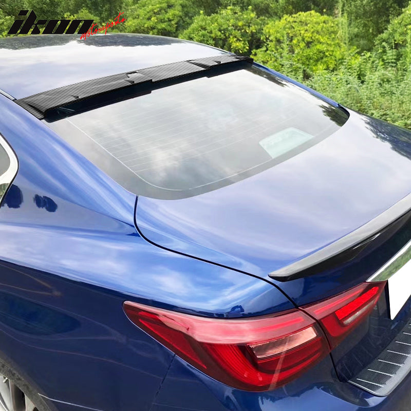 IKON MOTORSPORTS, Roof Spoiler Compatible With 2014-2022 Infiniti Q50 ...