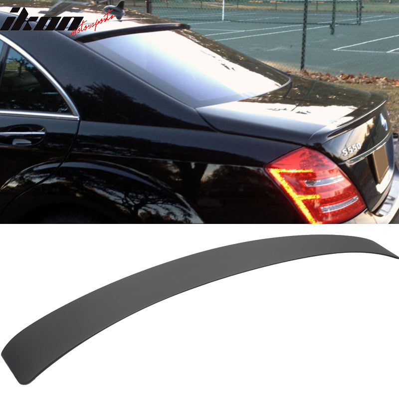2007-2013 Benz W221 S Class L Style Matte Black Roof Spoiler Wing ABS