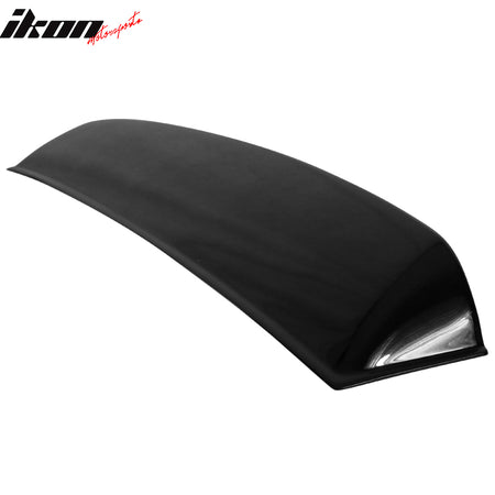 IKON MOTORSPORTS, Roof Spoiler Compatible With 2003-2008 Nissan 350Z Coupe, Matte Black, Gloss Black,  Carbon Fiber Print, Rear Window Visor Roof Lip Spoiler Wing PP, 2004 2005 2006 2007