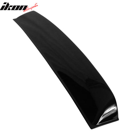 IKON MOTORSPORTS, Roof Spoiler Compatible With 2003-2008 Nissan 350Z Coupe, Matte Black, Gloss Black,  Carbon Fiber Print, Rear Window Visor Roof Lip Spoiler Wing PP, 2004 2005 2006 2007