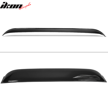 IKON MOTORSPORTS, Roof Spoiler Compatible With 2009-2020 Nissan 370Z Coupe, PP Rear Window Visor Roof Lip Spoiler Wing