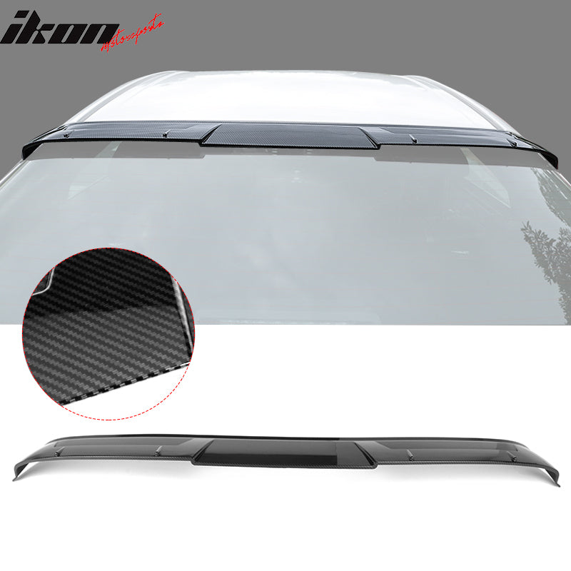 2018-2024 Toyota Camry IKON V2 Gloss Black Roof Spoiler Red lip ABS