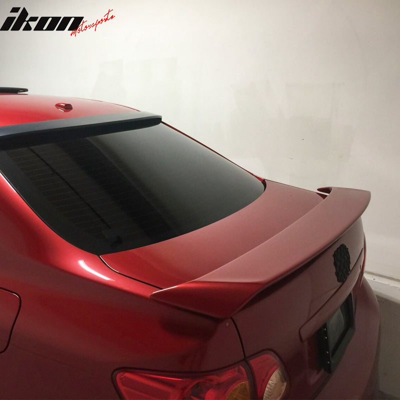 Fits 09-13 Toyota Corolla ABS Rear Window Roof Spoiler Wing Lip Painted