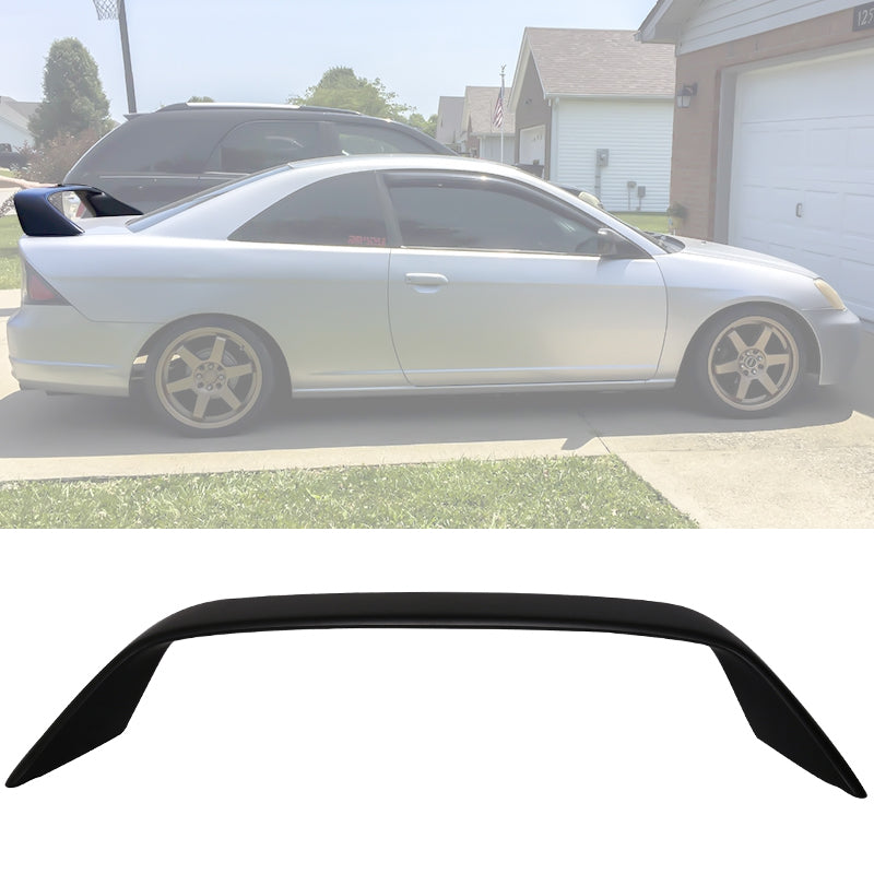 1996-2008 Honda Civic Si Coupe Type R Unpainted Rear Spoiler Wing ABS