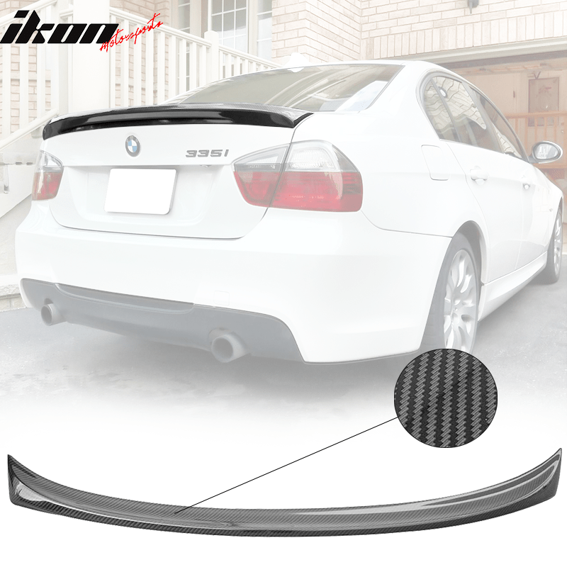 06-2011 BMW E90 M-Tech M Sport AC Style Carbon Fiber Rear Spoiler Wing