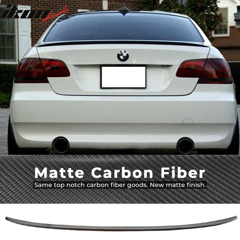 Fits 07-12 BMW E92 3 Series Coupe M3 Style Trunk Spoiler Carbon Fiber (CF)