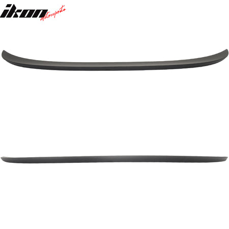 IKON MOTORSPORTS, Trunk Spoiler Wing Compatible With 2012-2019 BMW F13 6 Series Coupe and F06 Gran Coupe, M Style Matte Black ABS Car Exterior Rear Wing Tail Lid, 2013 2014 2015 2016 2017 2018