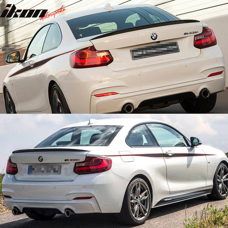 Fits 14-21 BMW F22 2 Series Performance Style Trunk Spoiler Wing - ABS