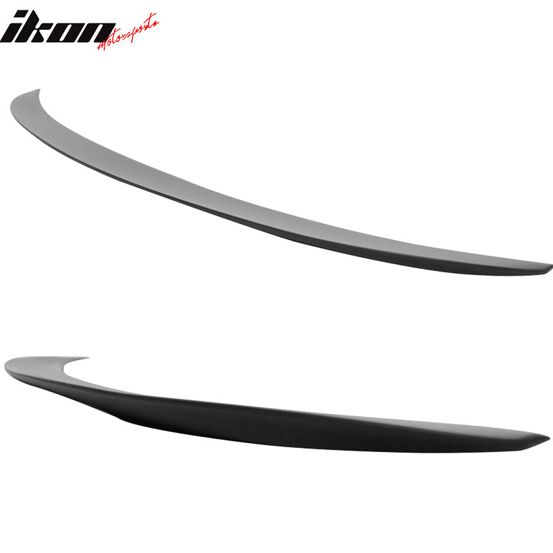 IKON MOTORSPORTS, Trunk Spoiler Compatible With 2014-2021 BMW 2-Series F22, Coupe 2Dr Performance Style Rear Tail Lip Wing Matte Black, 2015 2016 2017 2018 2019 2020