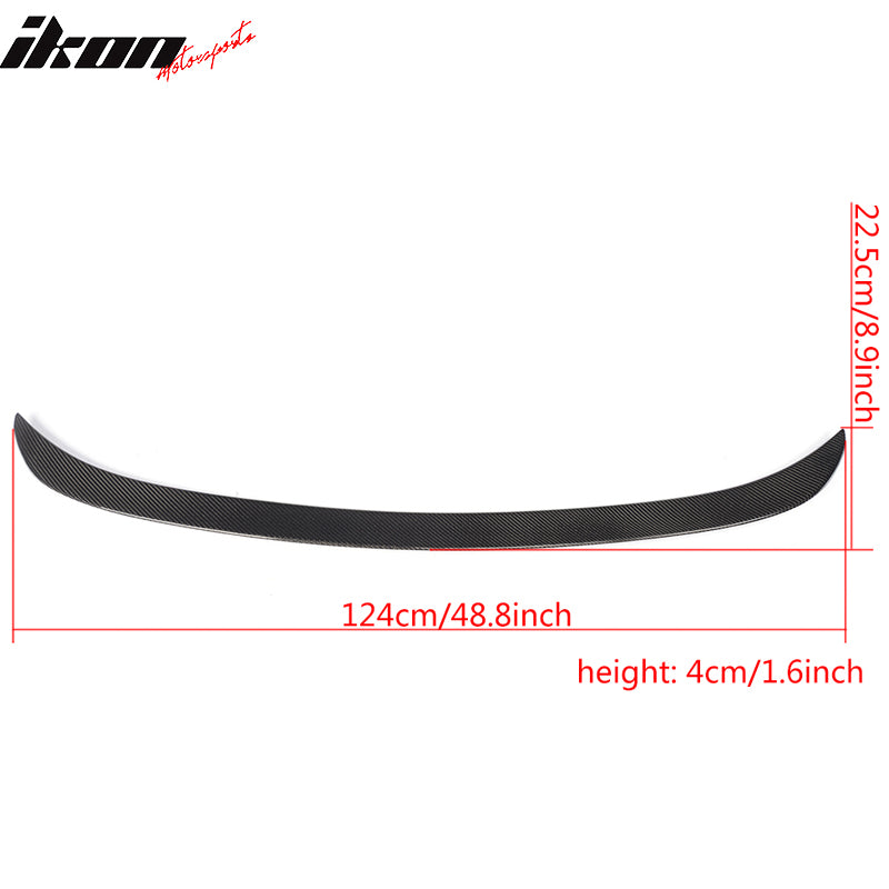 Fits 12-18 BMW F30 3 Series Sedan F80 M3 A Style Trunk Spoiler - Carbon Fiber