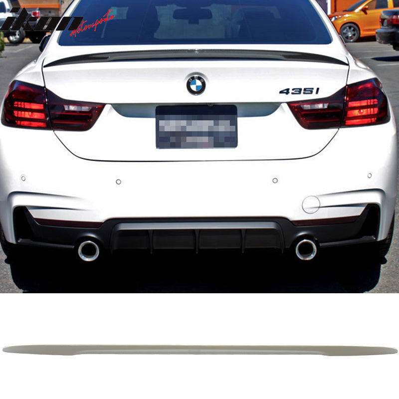 2014-20 BMW F32 4 Series Coupe P Style Unpainted Rear Spoiler Wing ABS