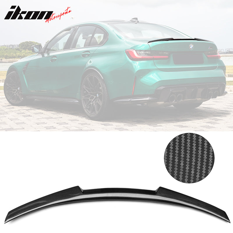 2021-2025 BMW M3 G80 M4 Style Rear Spoiler Wing Carbon Fiber CF