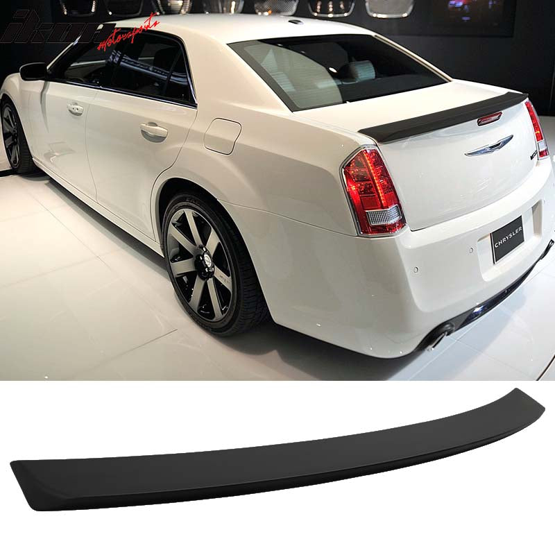 2011-2023 Chrysler 300 OE Style Matte Black Rear Spoiler Wing ABS