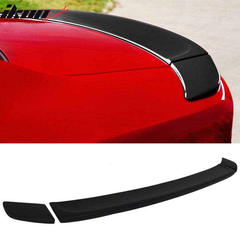 2015-23 Charger OE Style Painted Matte Black Rear Spoiler Wing ABS 3PC