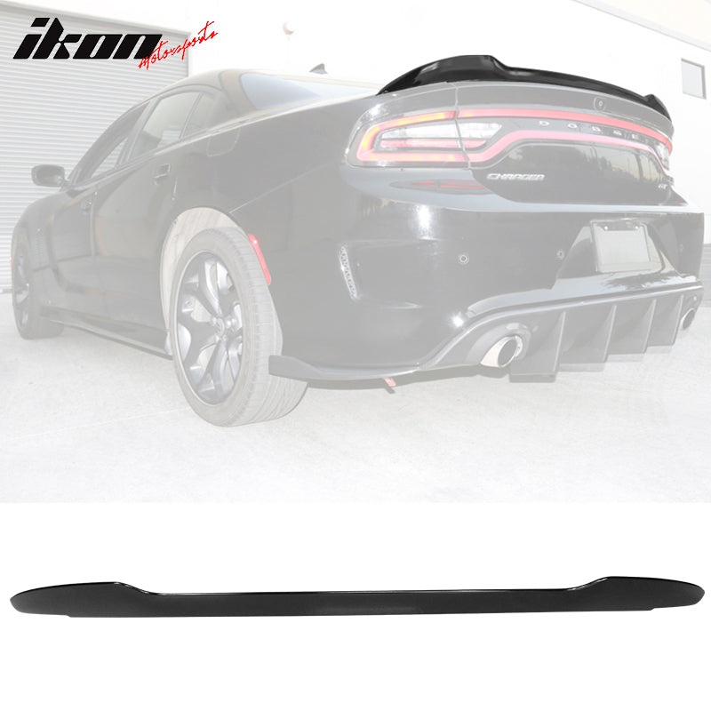 Fits 15-23 Dodge Charger Rear Trunk Spoiler Wing Lip ABS V3 Style