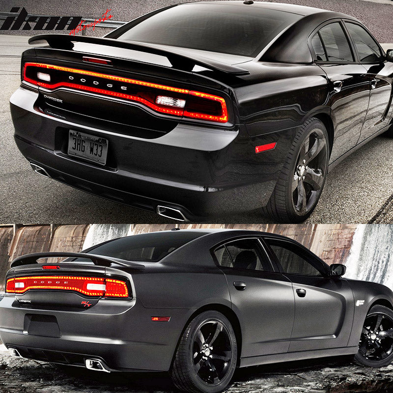 Rear Spoiler Wing for 2011-2023 Dodge Charger, ABS Rear Deck Lip