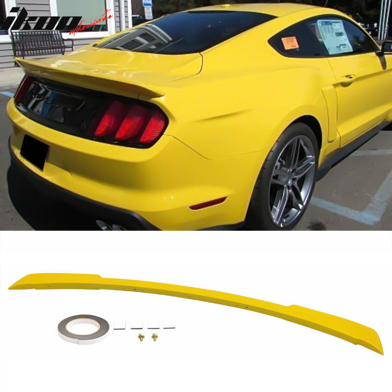 Fits 15-23 Ford Mustang Coupe Rear Spoiler Wing #H3 - Triple Yellow