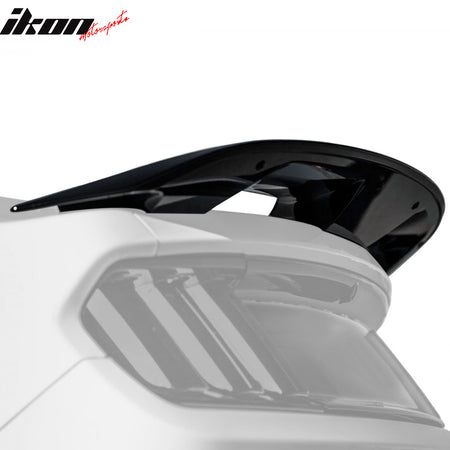 IKON MOTORSPORTS, Trunk Spoiler Compatible With 2015-2022 Ford Mustang Coupe, Rear Trunk Lip Wing Spoiler Rear Lid Wing ABS Plastic GT500 Style, 2016 2017 2018 2019 2020
