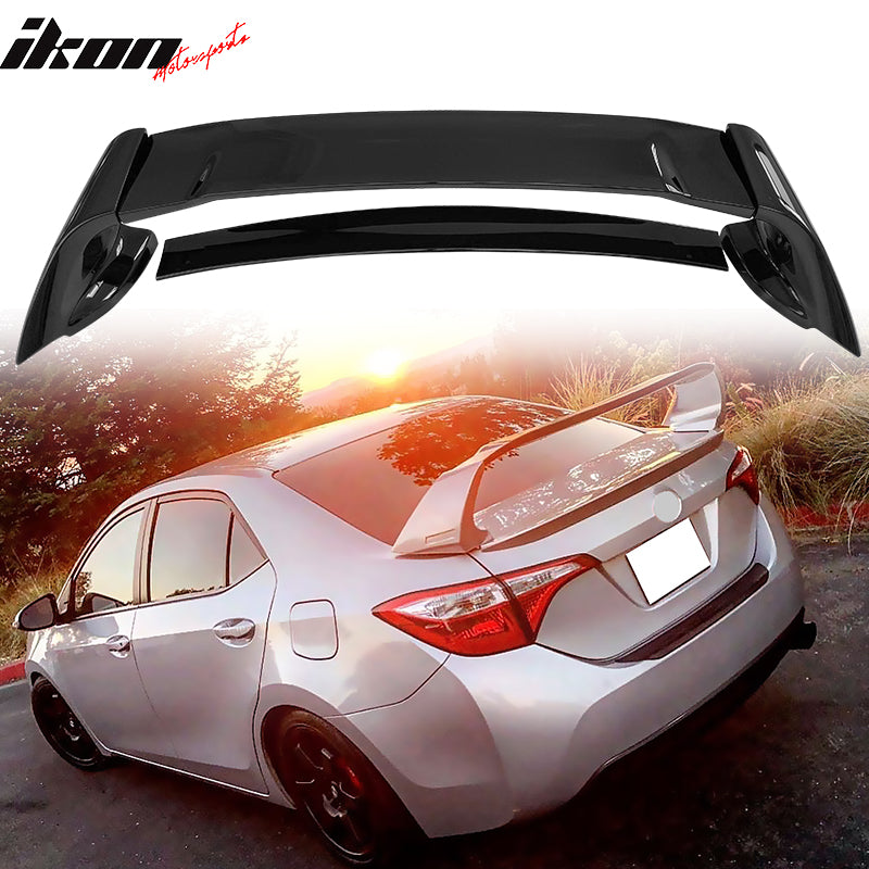 2014-2021 Toyota Corolla E170 Sedan Gloss Black Rear Spoiler Wing Lip