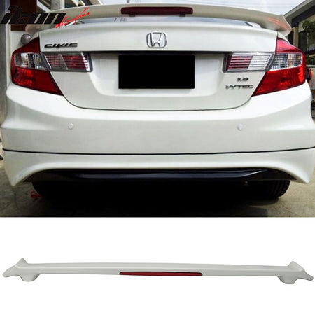 12-15 Civic 9Th Sedan Trunk Spoiler LED Brake