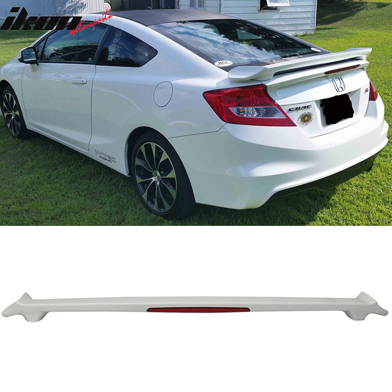 12-15 Civic 9Th Coupe Trunk Spoiler LED Brake