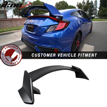 16-20 Honda Civic 10th X Coupe 2Dr Type-R Trunk Spoiler - ABS