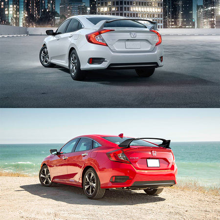 Fits 16-20 Honda Civic 10th Gen X Coupe 2-Door Type-R Trunk Spoiler Wing - ABS