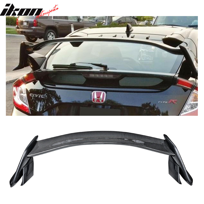 2017-2021 Honda Civic X FK7 FK4 HB5 Type R Carbon & Rear Spoiler Wing