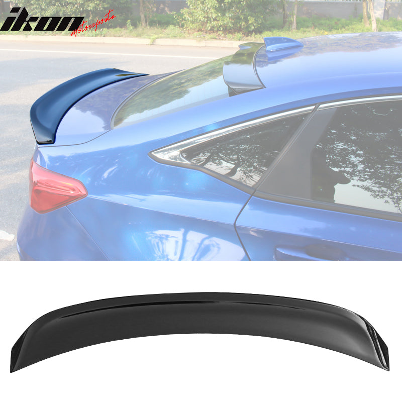 IKON MOTORSPORTS, Duckbill Trunk Spoiler Compatible With 2022