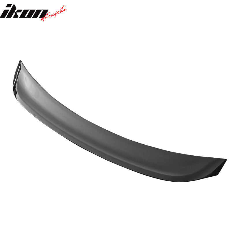 IKON MOTORSPORTS, Duckbill Trunk Spoiler Compatible With 2022 Honda Civic Sedan 4-Door, IKON Style ABS Plastic Rear Tail Trunk Wing Spoiler Lip