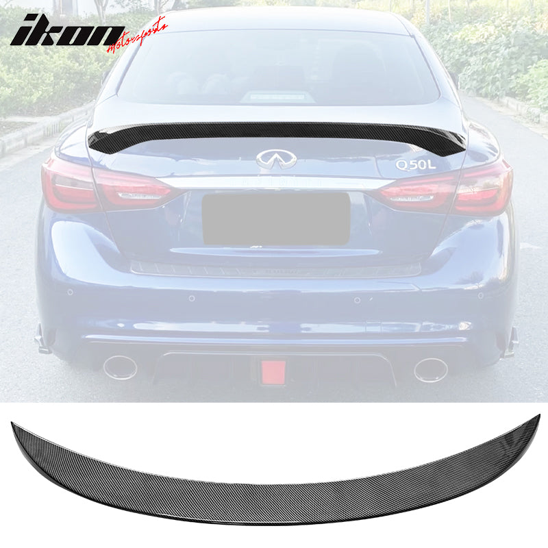 2014-2023 Infiniti Q50 AS Style Rear Trunk Spoiler Wing ABS