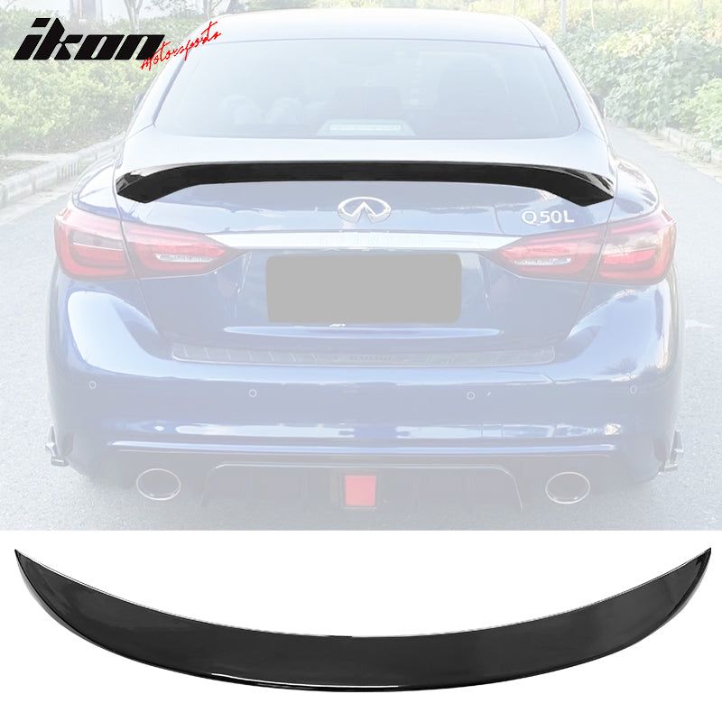 2014-2023 Infiniti Q50 AS Style Rear Trunk Spoiler Wing ABS