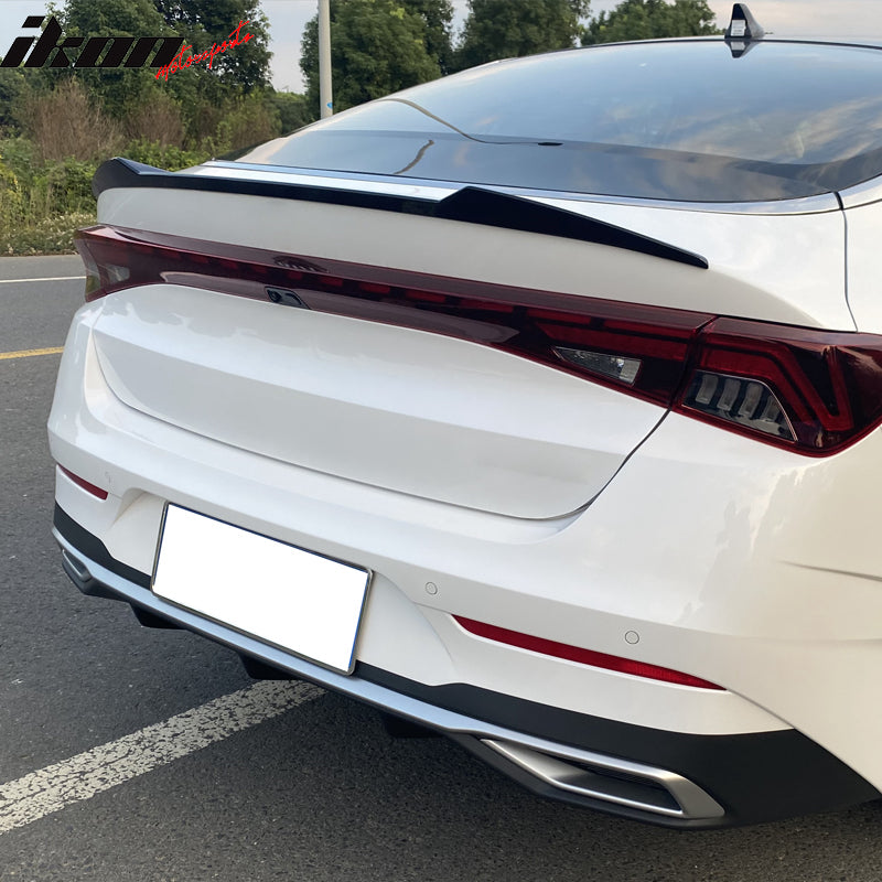Kia Rear Spoiler IKON MOTORSPORTS, Rear Trunk Spoiler Compatible With 2021-2023 Kia K5 ...