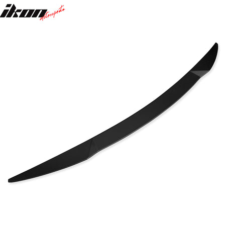IKON MOTORSPORTS, Rear Trunk Spoiler Compatible With 2021-2023 Kia K5, V Style Rear Trunk Spoiler Wing Lip Added on Bodykit Replacement ABS Plastic