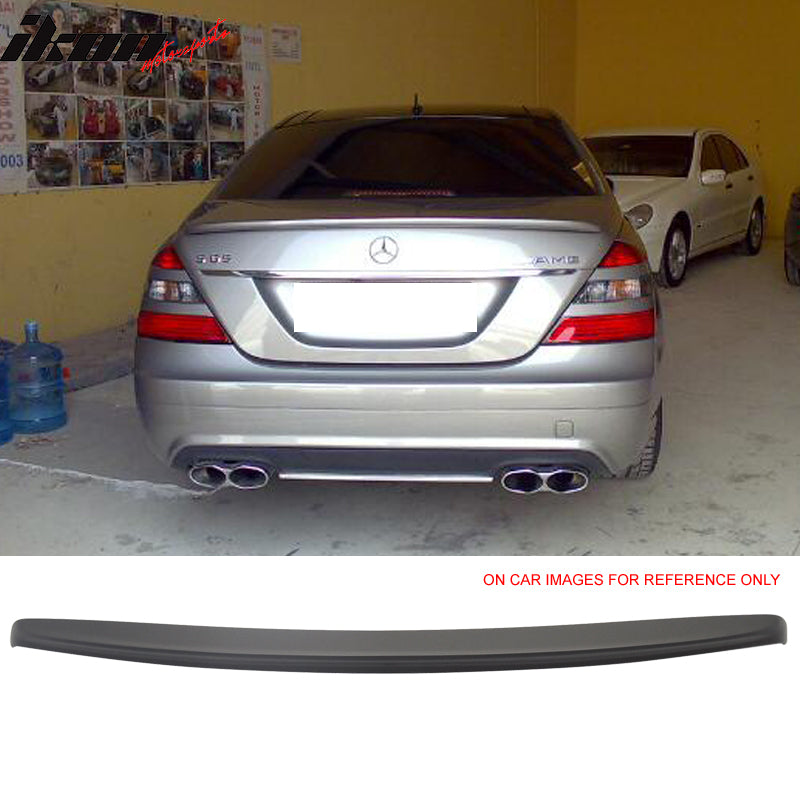 2007-2013 Benz W221 S-Class AMG Style Matte Black Rear Spoiler Wing