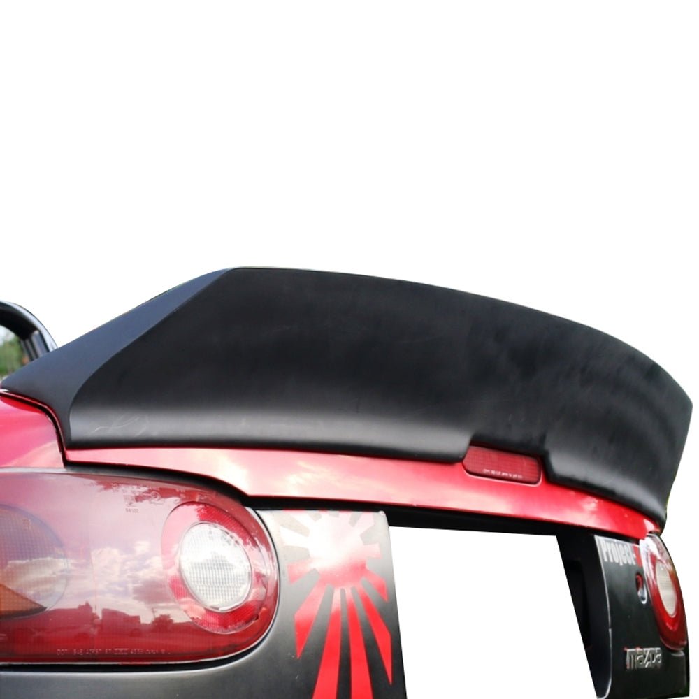 Fits 90-97 Mazda Miata IKON Style High Kick Duckbill Trunk Spoiler Primer Black