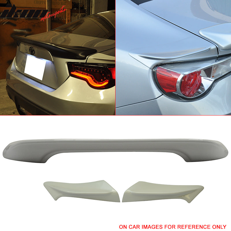 Fits 13-20 Scion FRS/Subaru BRZ/Toyota 86 #37J Trunk Spoiler Side Wing