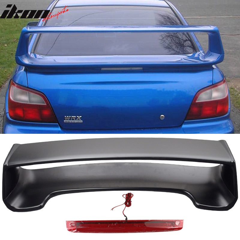 2002-2007 Subaru Impreza WRX Sti OE Trunk Spoiler w/ 3RD Brake Light