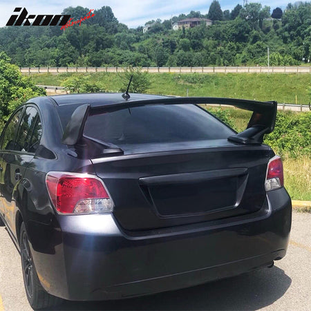 Fits 08-14 Subaru Impreza WRX STI Style Rear Trunk Spoiler OE Painted Color 3PCS