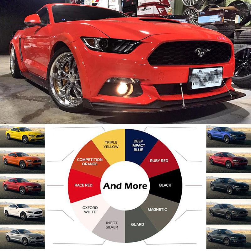 Compatible With 2015-2017 Ford Mustang Front + Rear 4 Wheels Street ...