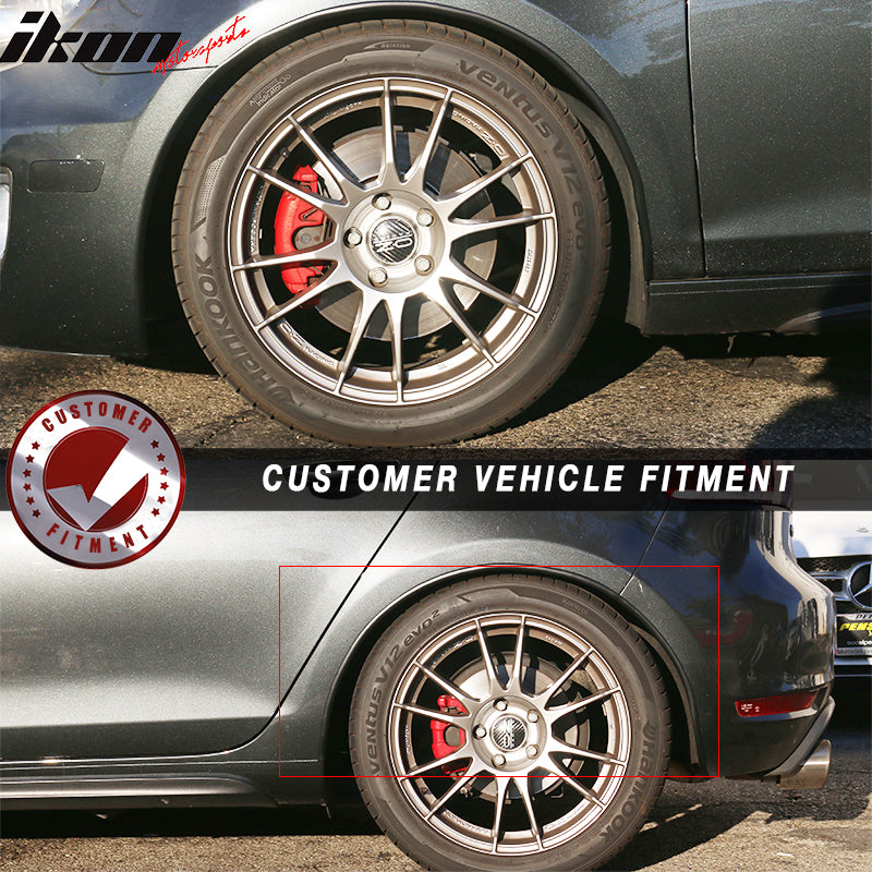 Fender Flares Compatible With Trim Universal fitment, Matte Black 14x8mm Flexible & Durable PVC Roll by IKON MOTORSPORTS