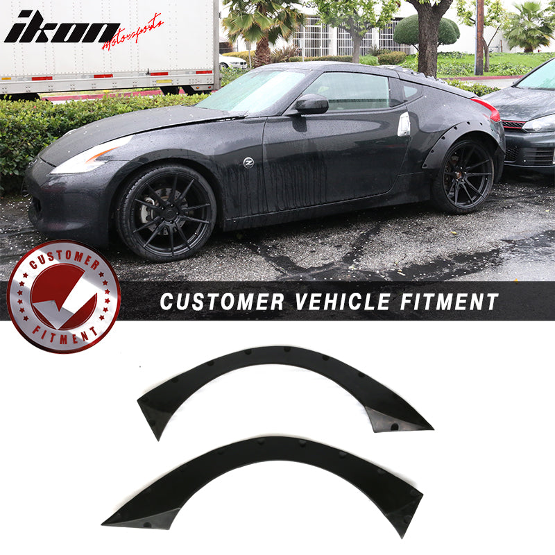 Universal Fitment 40.5 x17.5 Inch RB Style Unpainted Fender Flares PU