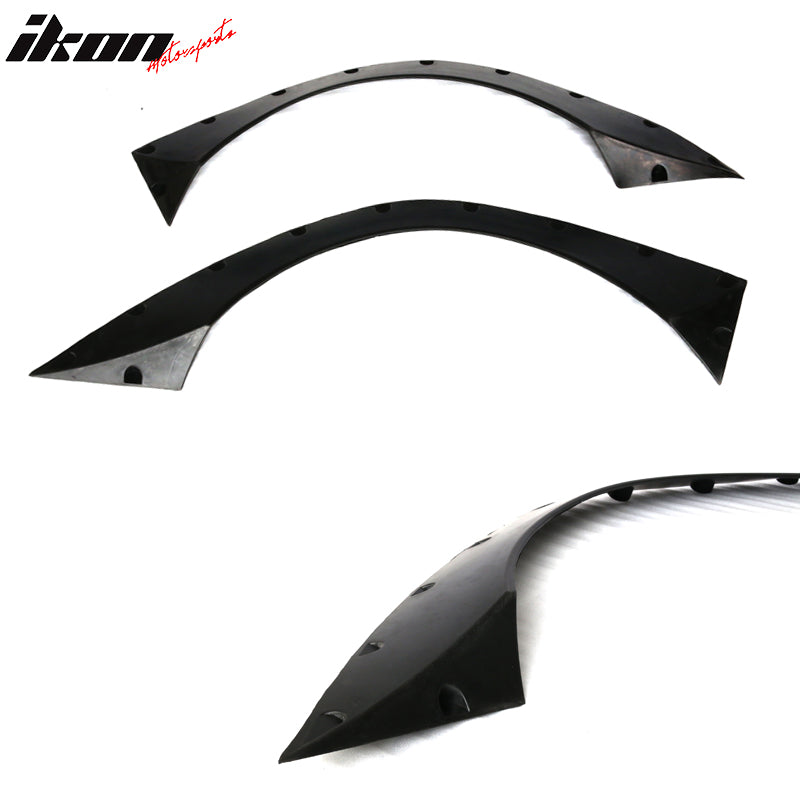 Fender Flares Compatible With 2003-2007 Infiniti G35 Coupe, RBV2 Style PU Black Pocket Rivet Added-on by IKON MOTORSPORTS, 2004 2005 2006