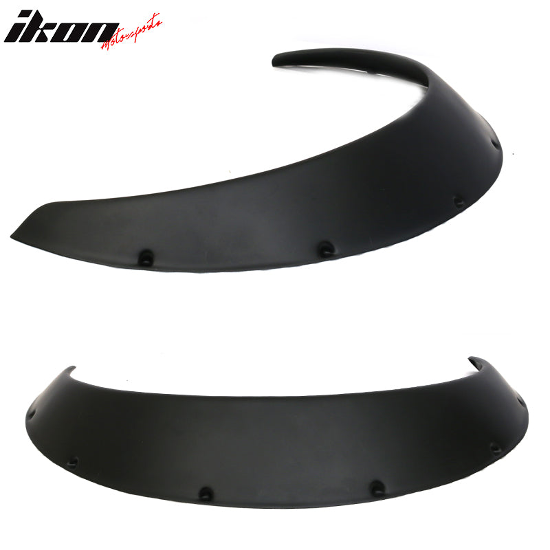 90MM 2x Universal Car Rear Fender Flares Guard Extra Wide Body Wheel Arches