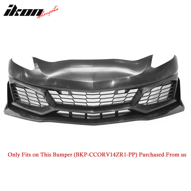 「124」ZR1スタイルABSフロントバンパーロワーリップスポイラー Buy Best Chevy Corvette Front Bumper Lip Online with Best Price at